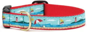 UP COUNTRY Coastal Dog Collar (Large (15""-21"") 1"" Width), Blue