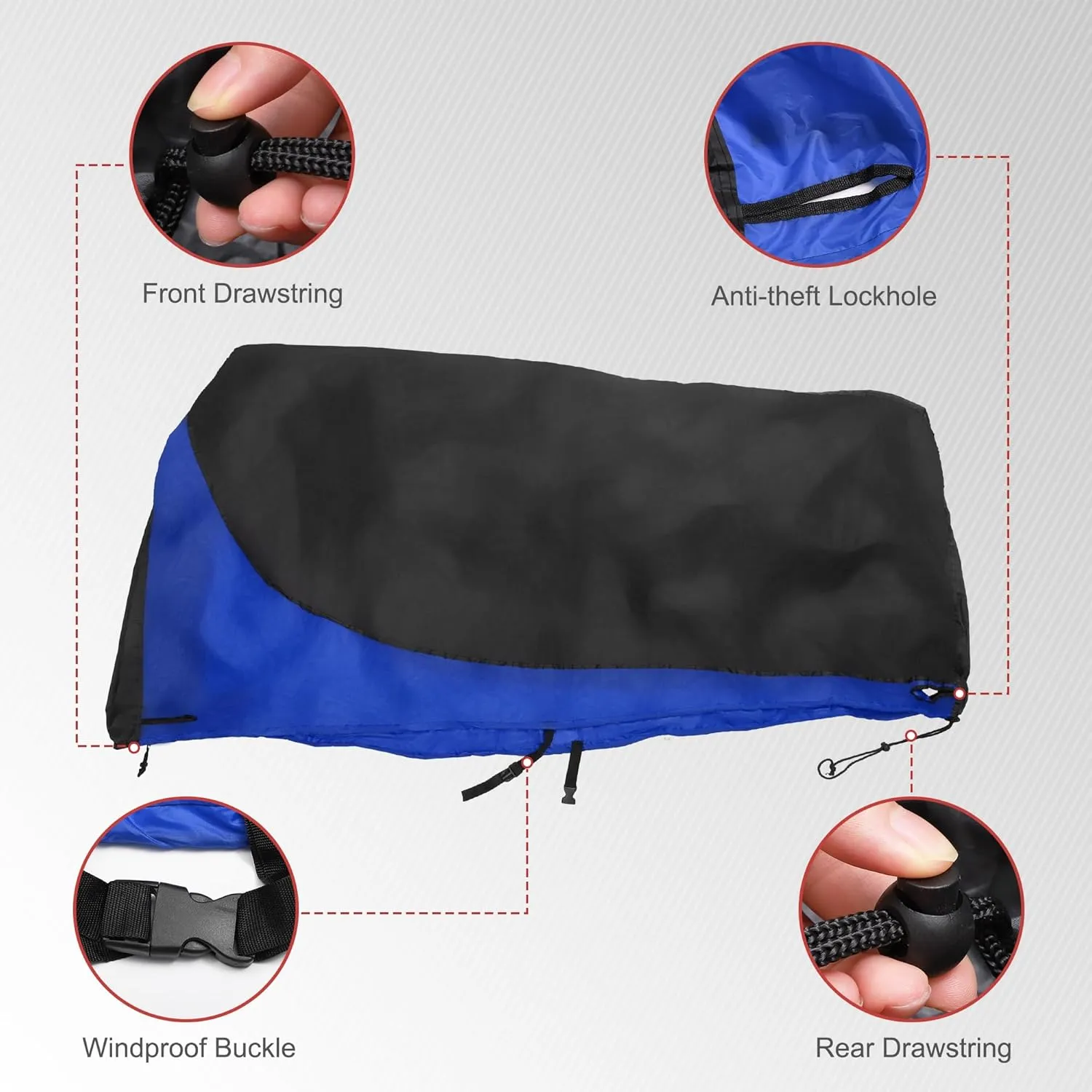 uxcell Bike Cover Outdoor Waterproof Bicycle Cover Sun Dust Wind Proof Bike Rain Covers for Mountain Road Electric City Bike