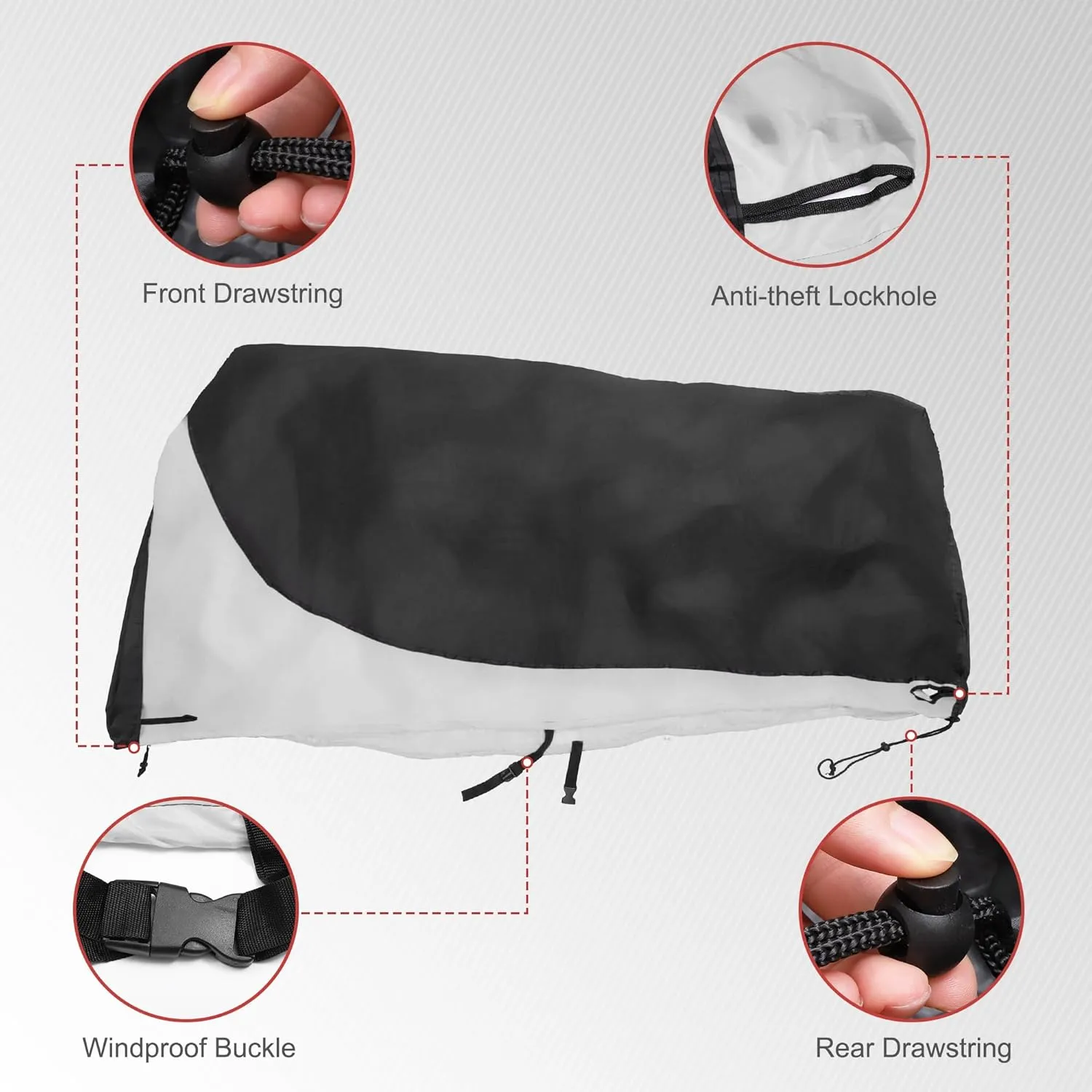 uxcell Bike Cover Outdoor Waterproof Bicycle Cover Sun Dust Wind Proof Bike Rain Covers for Mountain Road Electric City Bike