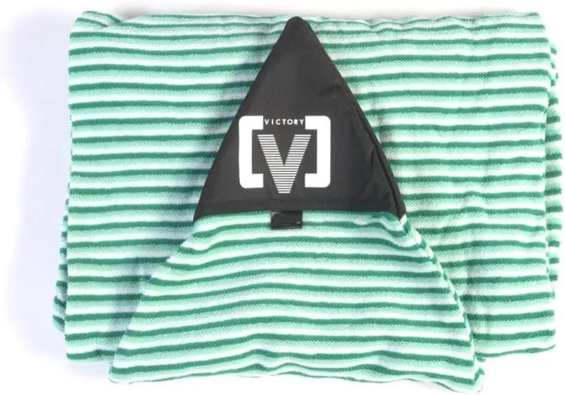 VICTORY DELUXE TERRY SURFBOARD Sock Cover, Shortboard, Longboard Board Sock Cover - Lightweight Stretch Surfboard Bag, Protective Poly Nose – Breathable Terry Towel Stretch Sleeve/Case