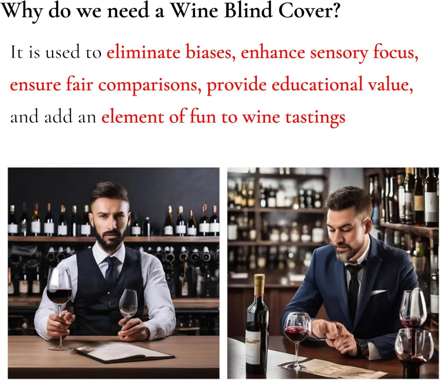 VINOPIE Burgundy Blind Tasting Wine Bags Cover Pouch Kit Tasting Sleeve With Numbering 1to10 Mark Printed On It (10pcs) Hessian Cloth Glass Bottle Gift Bags for Christmas Wedding Party Decoration