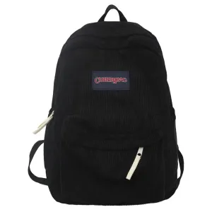 Vintage Boy Girl Corduroy Green School Bag Men Women Laptop College Backpack Cool Lady Student Fashion Female Travel BookBag New (cópia) (cópia)