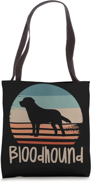 Vintage Retro Bloodhound Bloodhounds Dog Lover Tote Bag