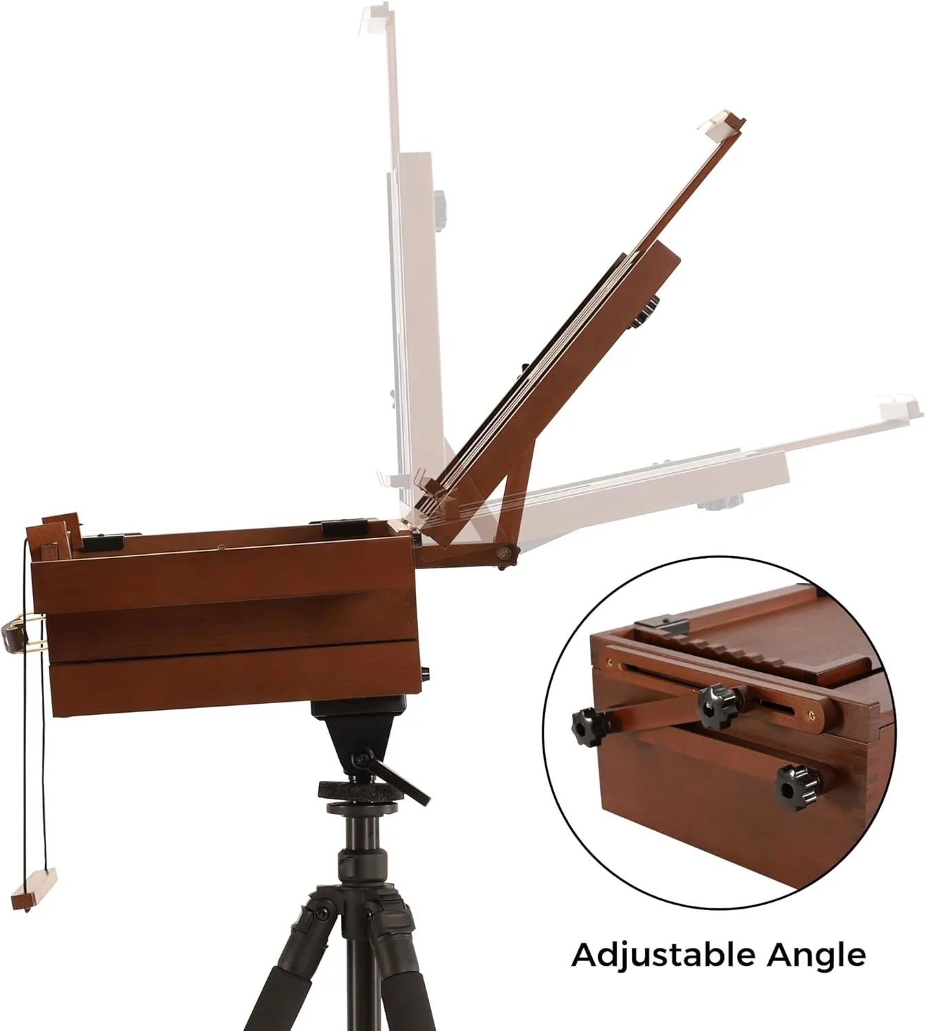 VISWIN Portable Plein Air Easel, Pochade Box with Aluminum Tripod & 2 Nylon Carry Bags, French Tabletop & Floor Easel Stand for Painting, Displaying Outdoor, Travel Easel for Artist, Adult, Beginner