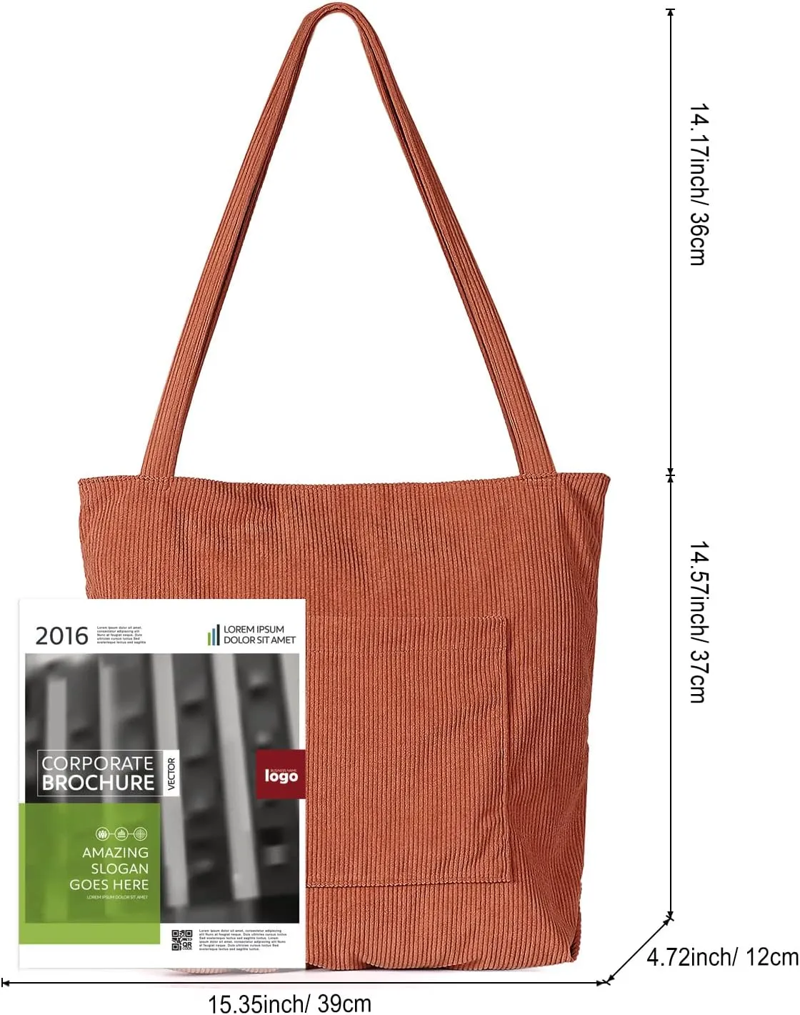 WantGor Women Corduroy Tote Bag, Large Shoulder Hobo Bags Casual Handbags Big Capacity Shopping Work Bag
