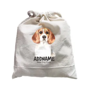Watercolor Dog Beagle Dog Best Dog Ever Addname Satchel