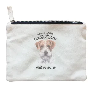 Watercolor Dog Owner Of The Cutest Dog Jack Russell Long Hair Addname Zipper Pouch