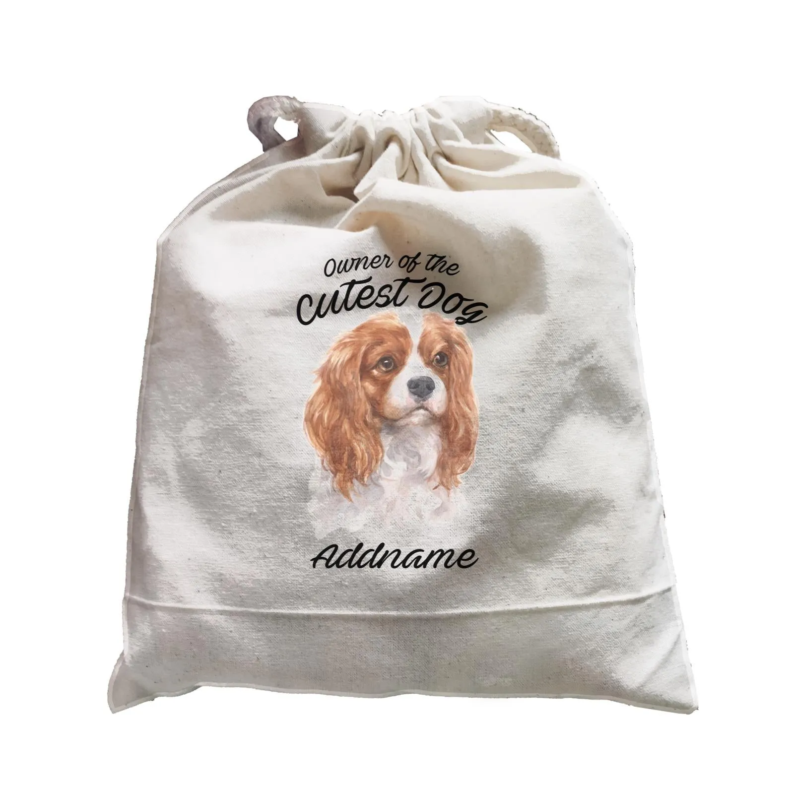Watercolor Dog Owner Of The Cutest Dog King Charles Spaniel Addname Satchel