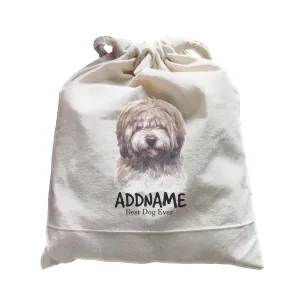Watercolor Dog Tibetan Best Dog Ever Addname Satchel