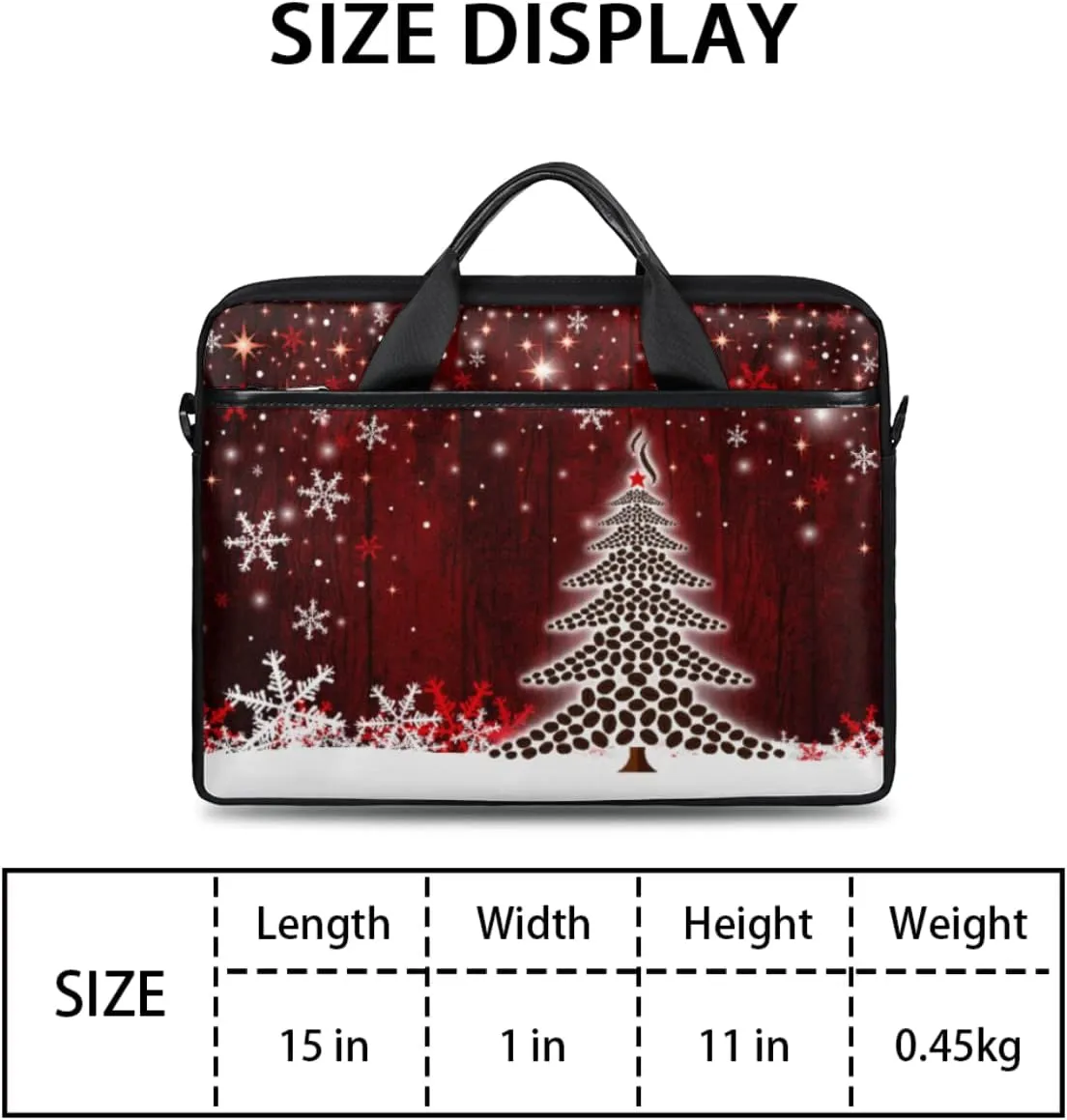 Watermelon Print Laptop Shoulder Messenger Bag Waterproof Laptop Briefcase with Handle and Padded Strap Case Sleeve