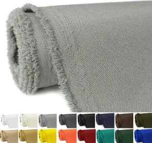 Waterproof Canvas Fabric by The Yard 58" W 600D Upholstery Polyester Material Indoor Outdoor Water Resistant Fabric for Chair Cushion Furniture Cover Sewing DIY Cloth, 1 Yard Silver Gray