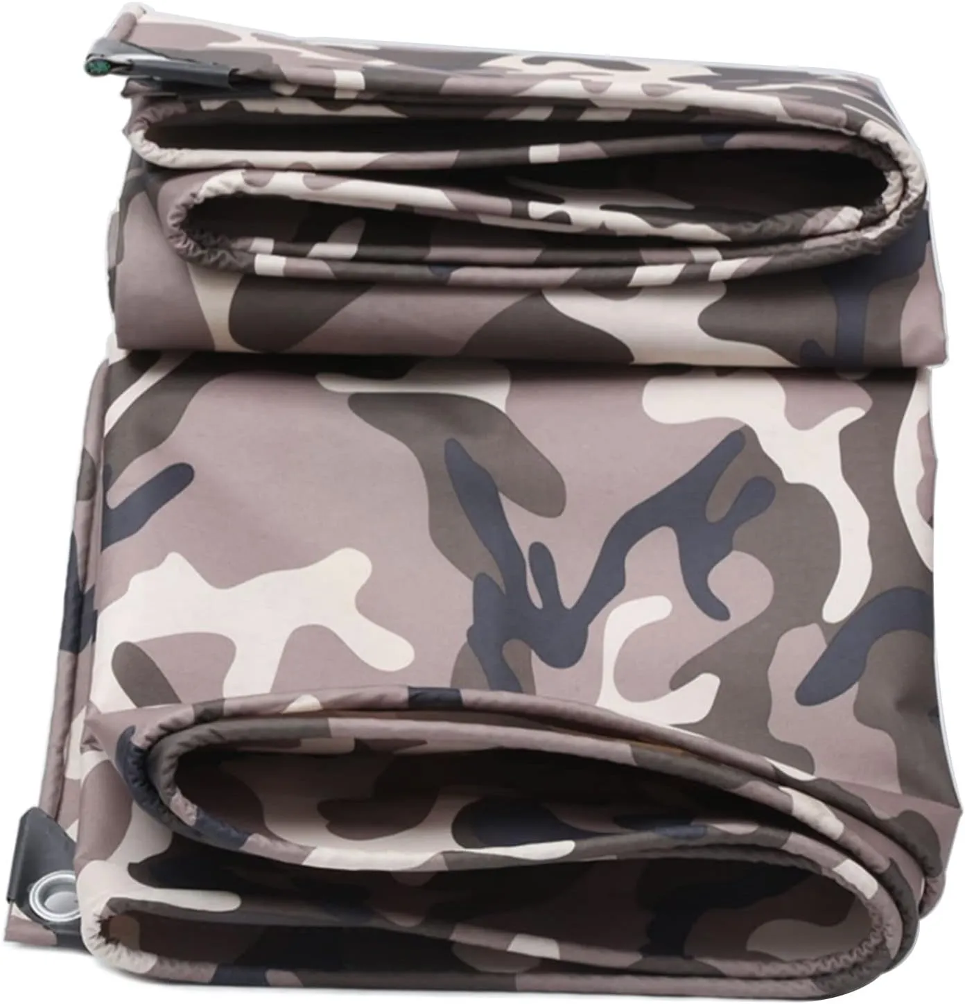 Waterproof Tarpaulin Camouflage Tarp Sheet Heavy Duty Groundsheet,0.4mm Thick Caravan Camo Cover Protective Rainproof Canopy Tent with Grommets (Size:3x7m)