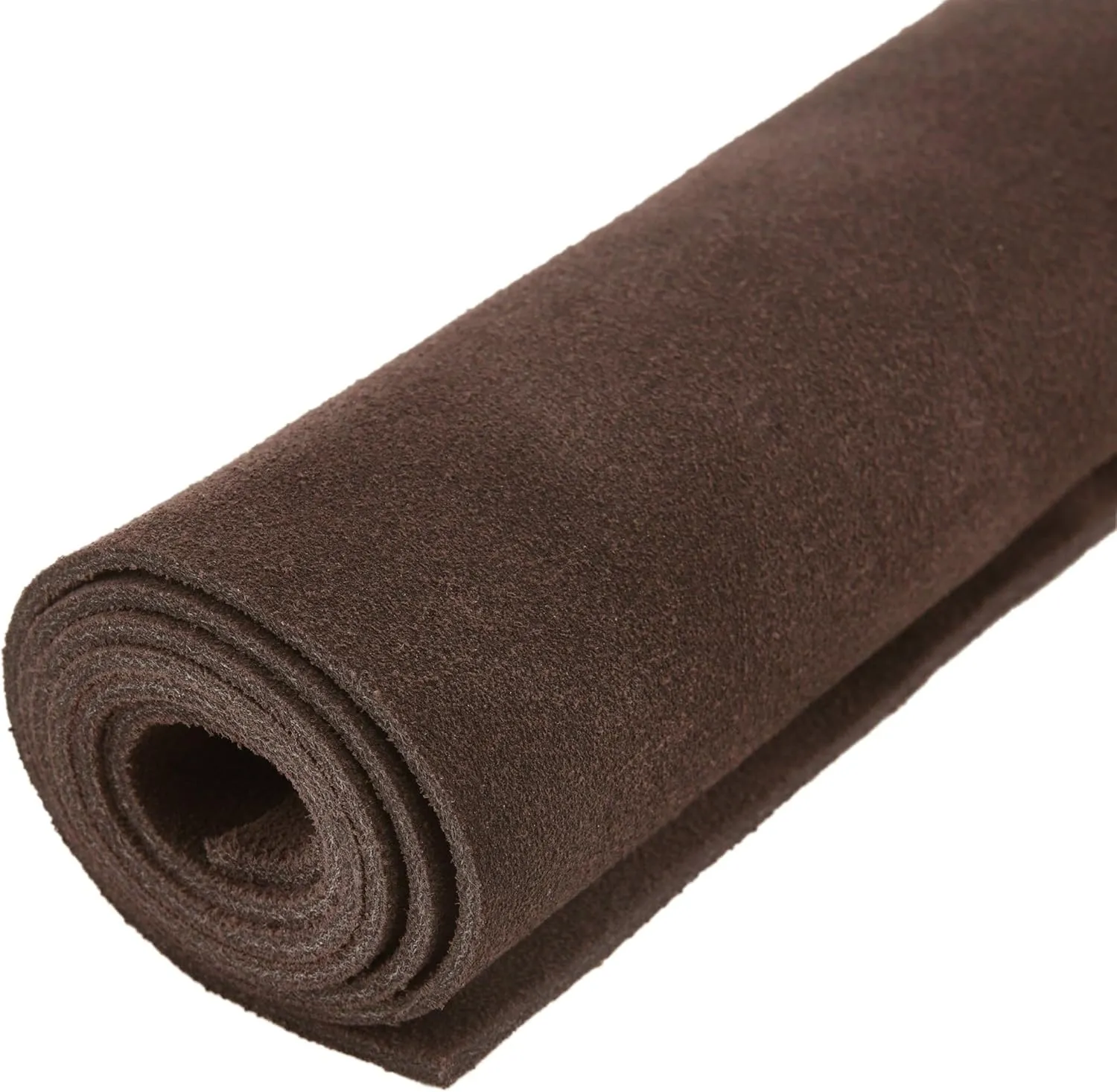 WAYNE'S DOG 3/4 oz Suede Leather Square Cowhide Leather Craft for Moccasins, Leathercraft, Bag Linings, Approns, Saddle Parts (Coffee, 12"x12")