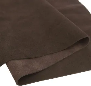 WAYNE'S DOG 3/4 oz Suede Leather Square Cowhide Leather Craft for Moccasins, Leathercraft, Bag Linings, Approns, Saddle Parts (Coffee, 12"x12")