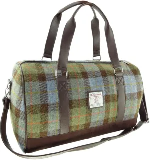 Weekend Bag - Genuine Harris Tweed Made in Scotland - Cabin-Approved Duffle - Tartan Travel Companion - Unisex Hand Luggage - Macleod Tartan check