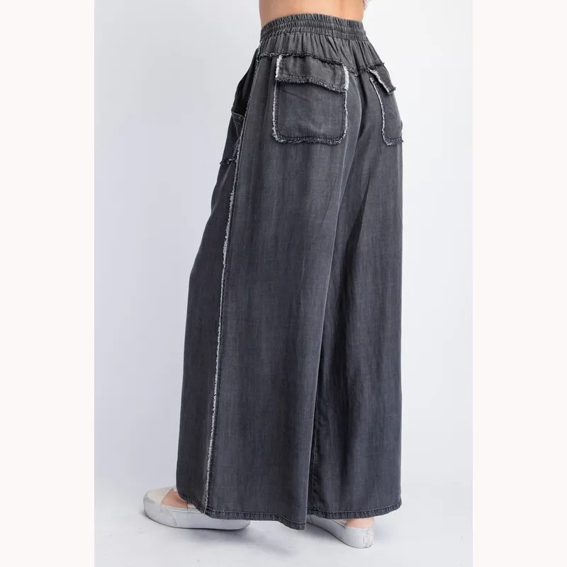 Wide Leg Tencel Jeans