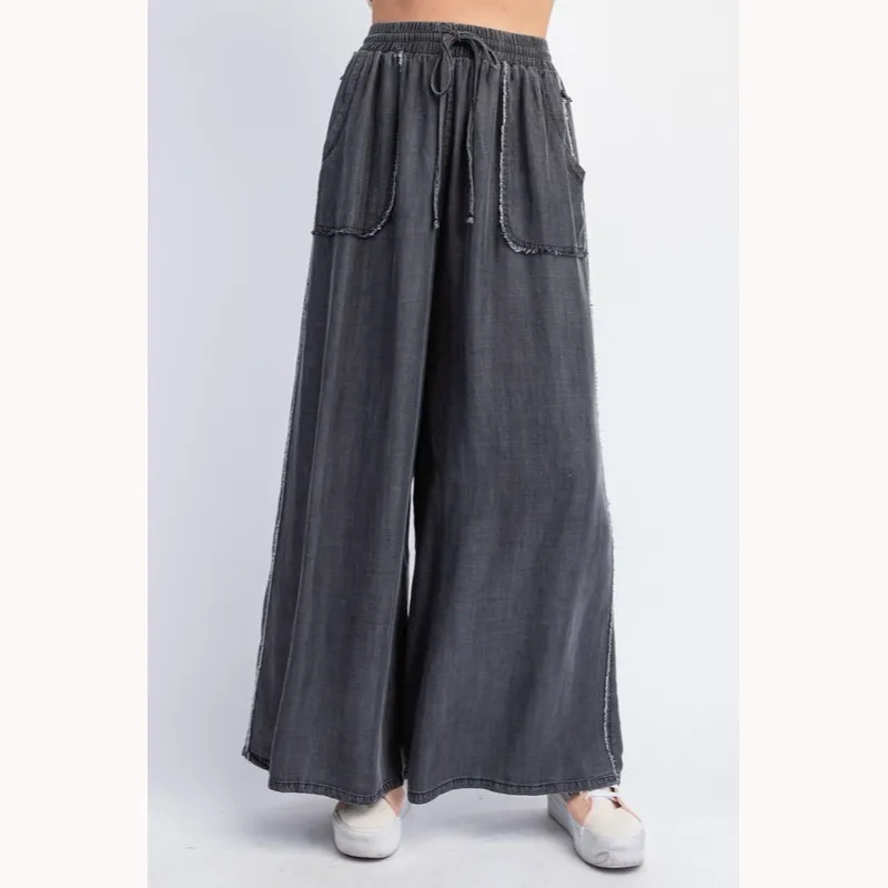 Wide Leg Tencel Jeans