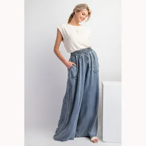 Wide Leg Tencel Jeans