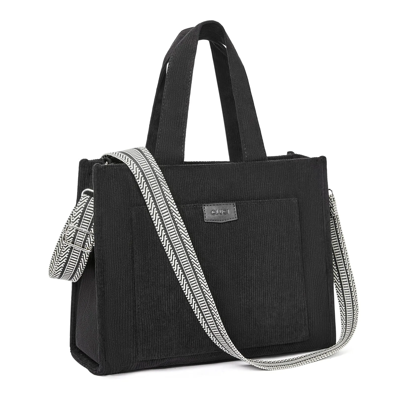 Wide Purse Strap Crossbody Purses Adjustable Replacement Shoulder Handbag Strap—Black