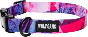 Wolfgang Heavy Duty, Adjustable Dog Collar with Quick Release Nylon Buckle for Walking & Training, Daydream Print, Small