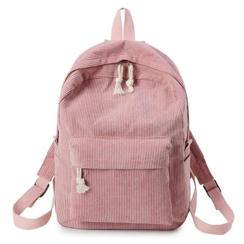 Women Backpack Corduroy