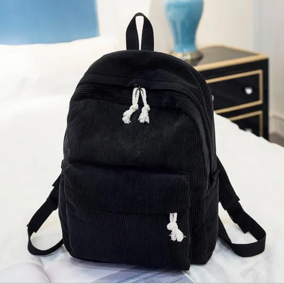 Women Backpack Corduroy