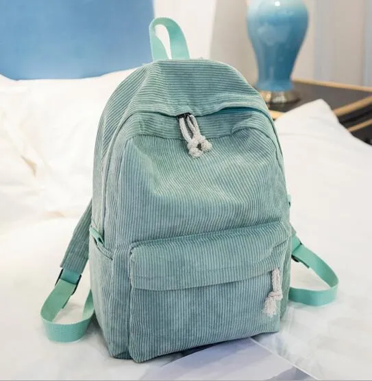 Women Backpack Corduroy