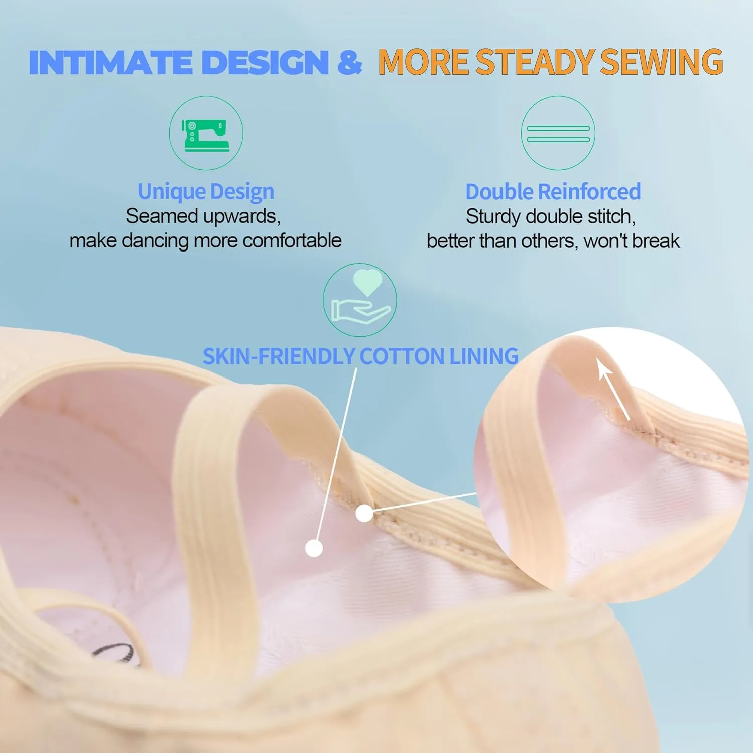 Women's Ballet Shoes Canvas Dance Slippers Yoga Practice Shoes for Girls/Adults