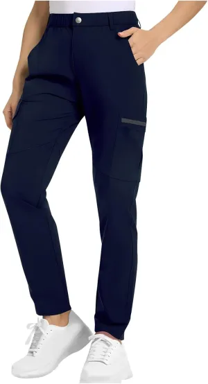 Womens Cargo Pants Casual Loose Fit Straight Leg High Waisted Travel Hiking Pants Summer Work Trousers with Pockets