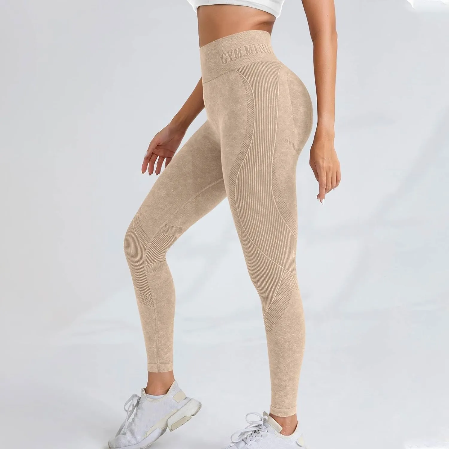 Womens Highwaisted Yoga Pants Buttlifting Comfortable Fashion Gym Stretch Yoga Leggings