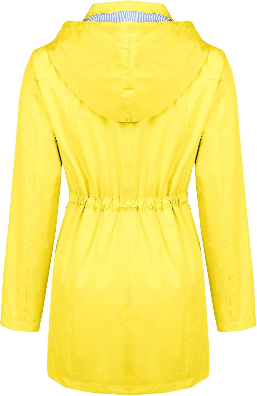 Women's Raincoats Windbreaker Rain Jacket Waterproof Lightweight Outdoor Hooded Trench Coats S-XXL