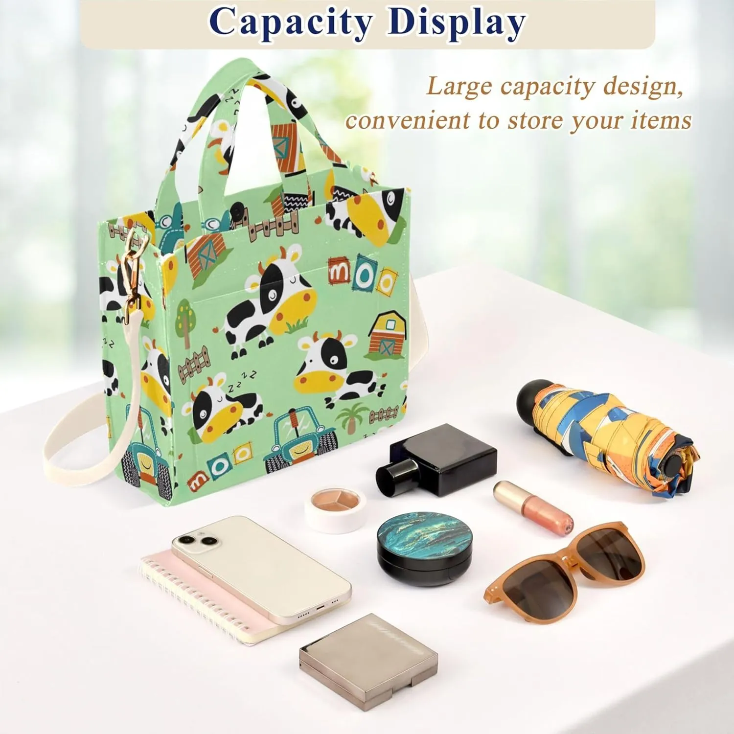 Womens Shoulder Tote Cute Duck White Yellow Beach Travel Tote Teacher Bride Friend Tote Laptop Big Purse Bag