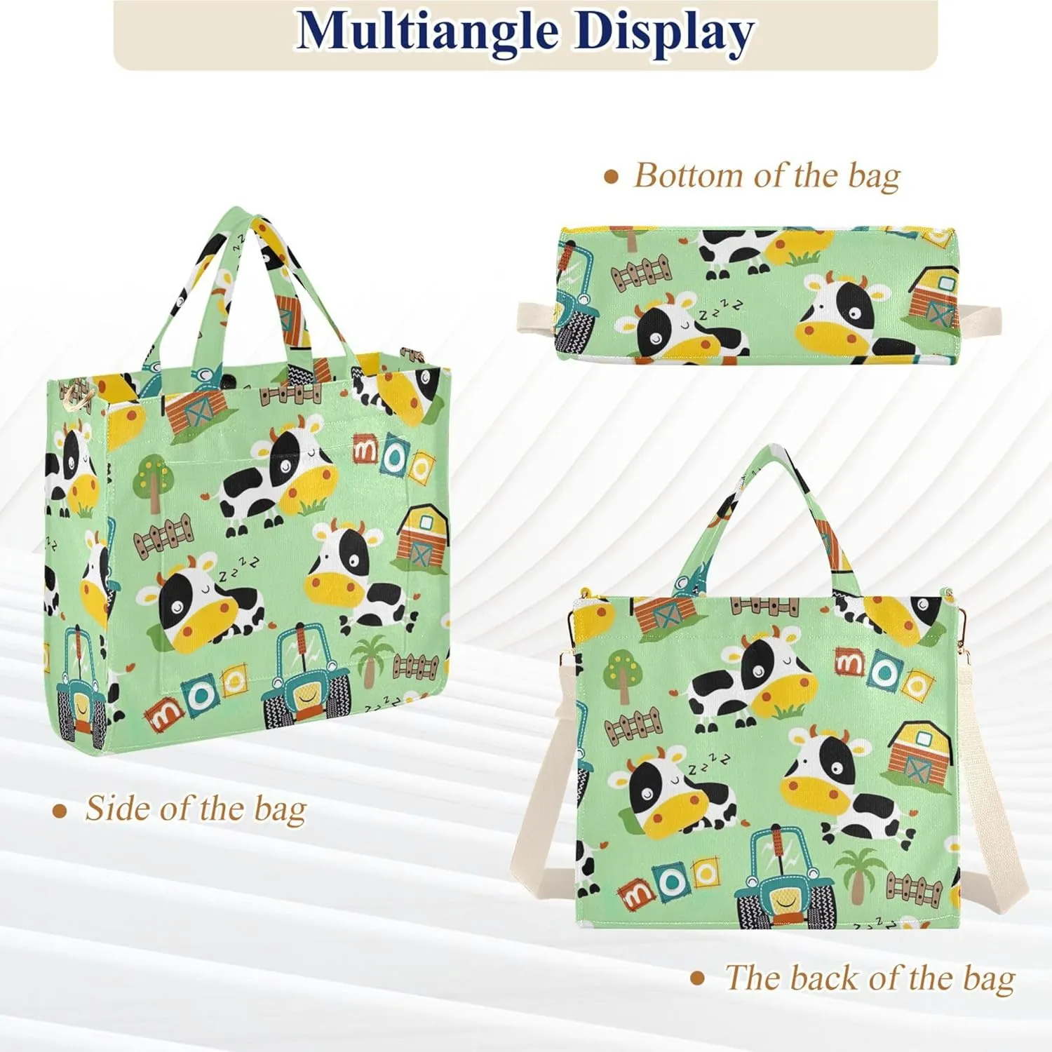 Womens Shoulder Tote Cute Duck White Yellow Beach Travel Tote Teacher Bride Friend Tote Laptop Big Purse Bag