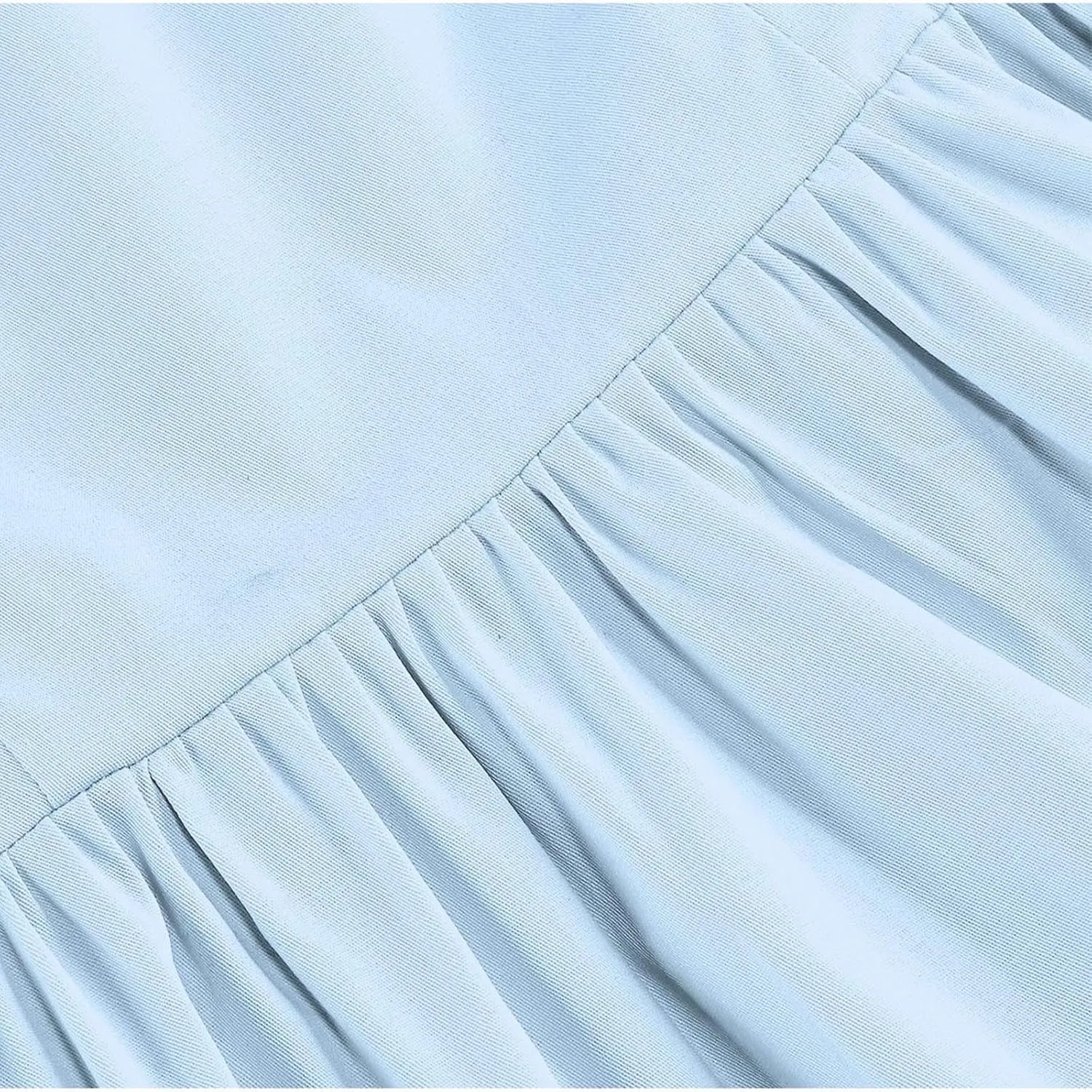 Womens Summer Dress Casual Cap Sleeve Square Neck A-Line Knee Length Pleated Flowy Fashion Cocktail Party Midi Dress