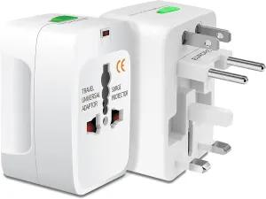 Worldwide Power Adapter Works for Micromax Canvas Unite 4 Pro is Universal for 90% of Travel Between US/EU/CN/AUS/NZ/UK Type