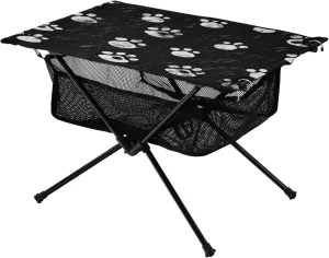 xigua Animal Paw Print Folding Camping Table,Portable Camp Table with Carry Bag Beach Table Folding Table for Picnic, Camp,Party,Travel200