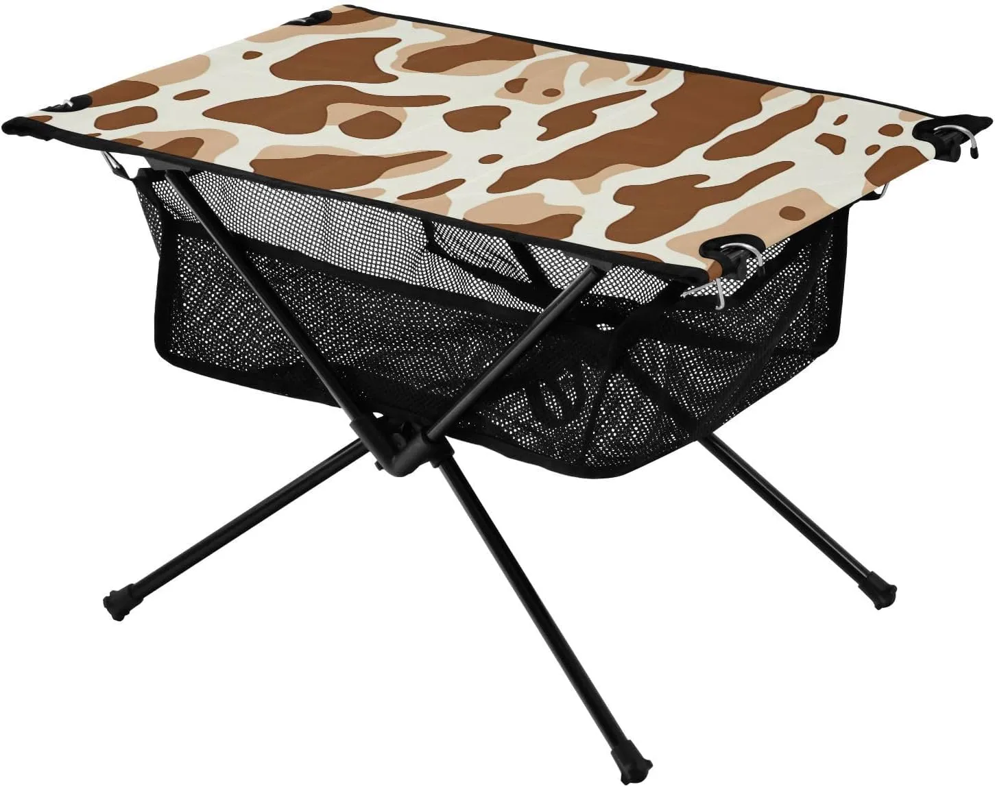 xigua Leopard Print Folding Camping Table,Portable Camp Table with Carry Bag Beach Table Folding Table for Picnic, Camp,Party,Travel190