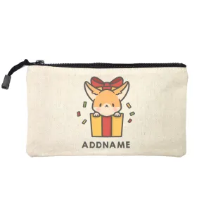 Xmas Cute Dog In Gift Box Addname Mini Accessories Stationery Pouch