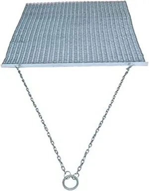 Yard Tuff Heavy Duty Durable Zinc and Steel Mesh Field Surface Leveling Field Drag Mat with Tow Chain and Tow Ring for Vehicle Assisted Pulling