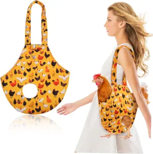 YARNOW Pet Chicken Outing Bag Chicken Accessories Fashion Canvas Material Comfortable Leg Opening Quick Secure Closure Easy to Carry