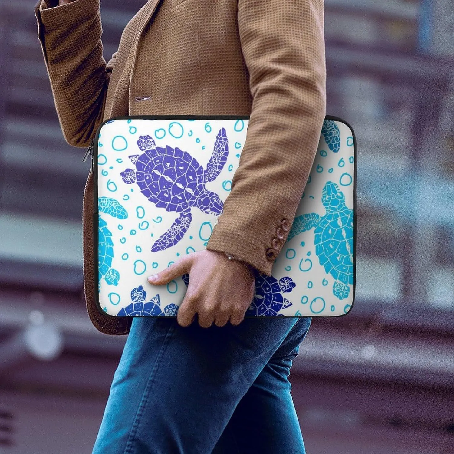 Yellow Classic Rubber Duck All Print Hands Free Withdrawal Laptop Bag Unisex