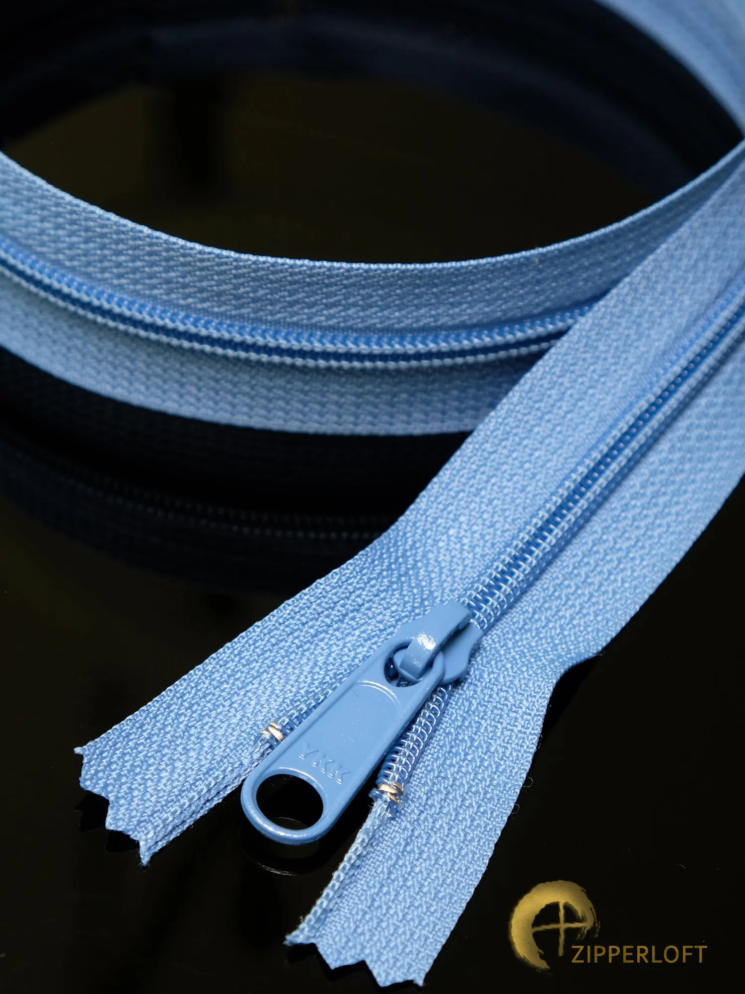 YKK #4.5 Heavy Duty Nylon Coil Purse Zipper (16/20/24") - 837 Admiral Blue