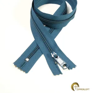 YKK #4.5 Heavy Duty Nylon Coil Purse Zipper (25") - 910 Dark Turquoise