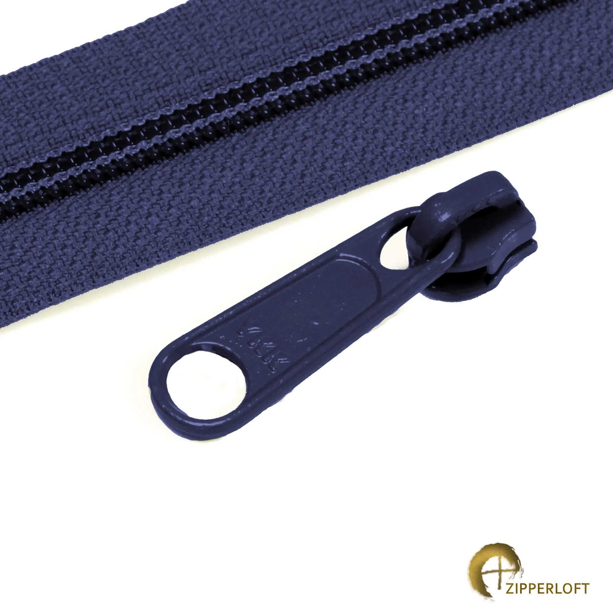 YKK #4.5 Heavy Duty Nylon Coil Purse Zippers (16/20/24/25") - 560 Deep Cove Blue