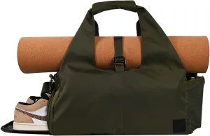Yoga Bag for Women, Carryall Polyester Yoga Gym Bag Tote Bag for Pilates Bag Shoulder for Travel Office Beach Workout