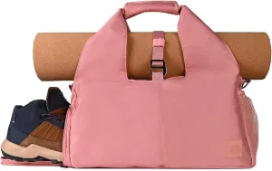 Yoga Bag for Women, Carryall Polyester Yoga Gym Bag Tote Bag for Pilates Bag Shoulder for Travel Office Beach Workout