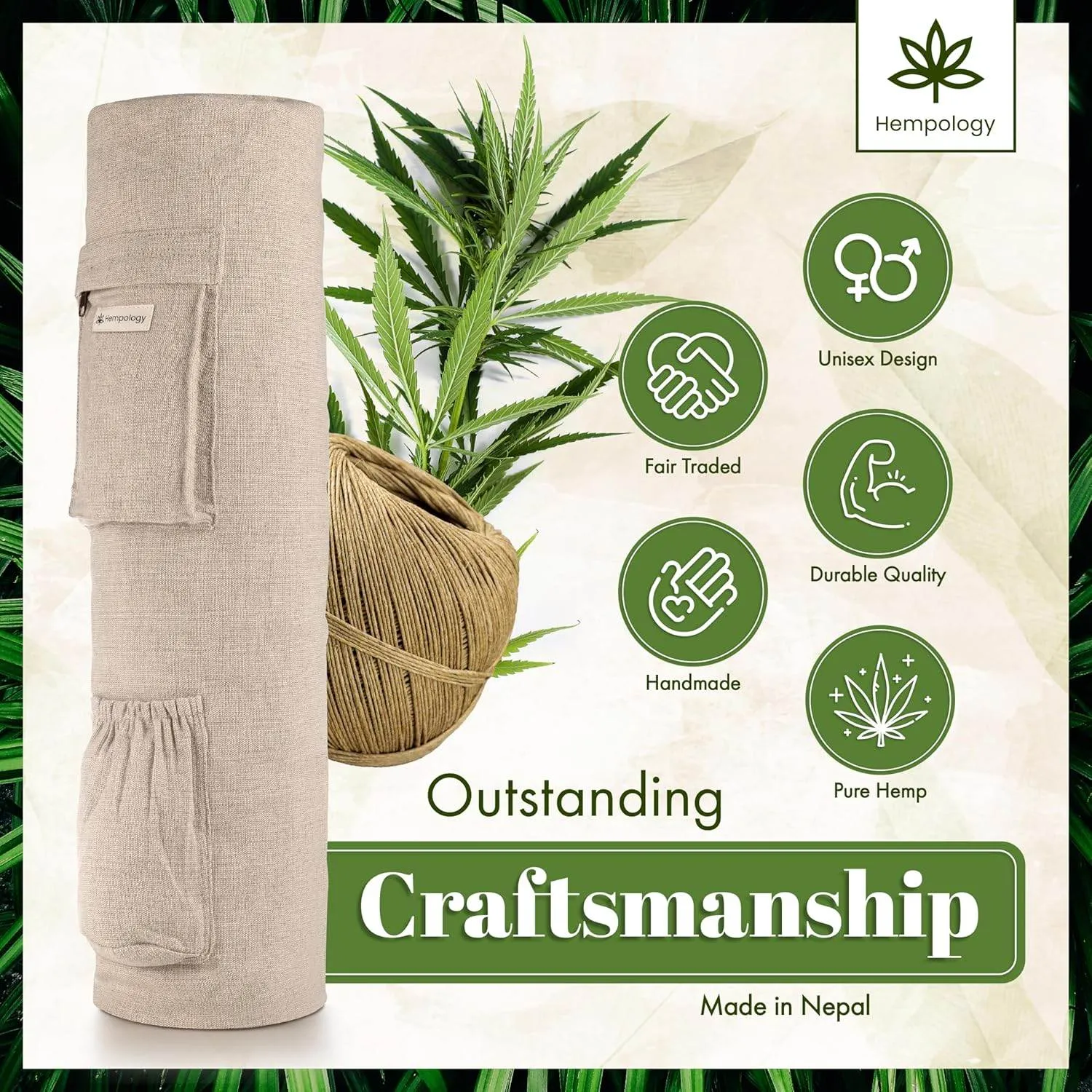 Yoga Mat Bag - Adjustable Strap Carrier for Standard Size Mats, Bag for Men and Women