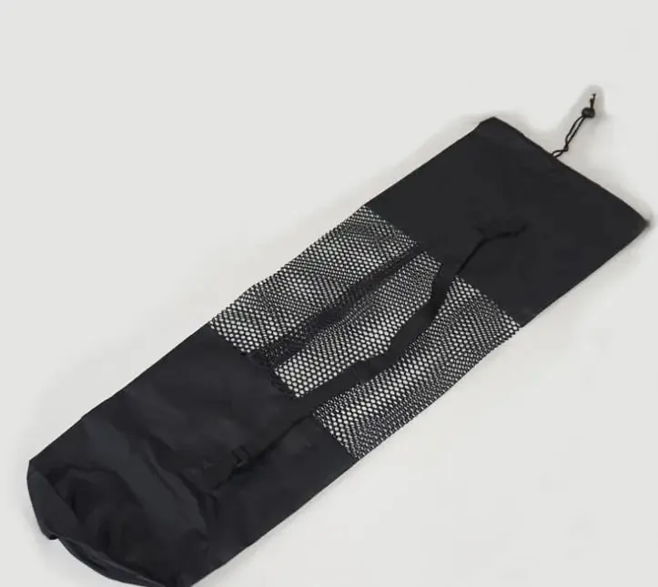 Yoga Mat Bag Exercise Carrier Nylon Mesh Center Adjustable Strap Pilates Fitness Body Building Sports