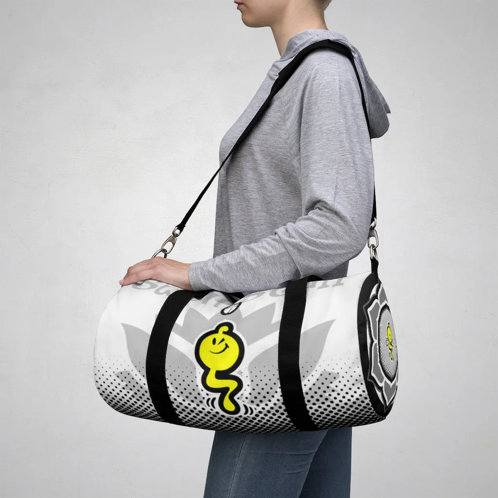 YOGAGASM-WHITE Duffel Bag