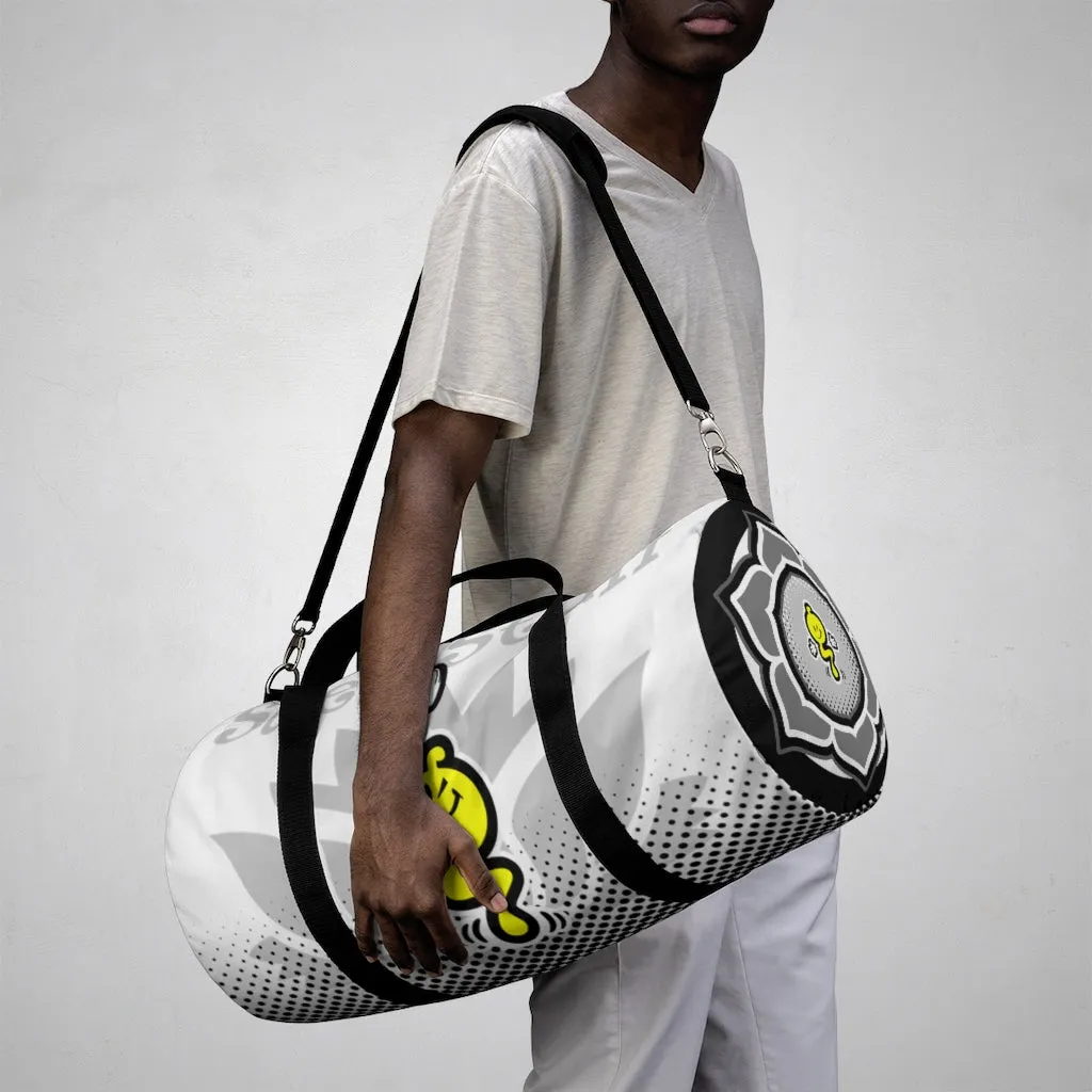 YOGAGASM-WHITE Duffel Bag